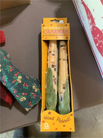 Corn Cob Taper Candles New in Box