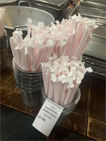 Paper-Wrapped Single Use Giant Drink Straws