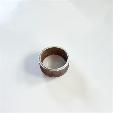Sterling Silver Ring W/Textured Moon Phase/Celestial Design (Size 6)
