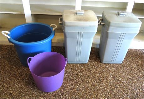 Garbage Cans, Round Tubs
