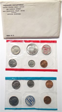 1968 Uncirculated Coin Set