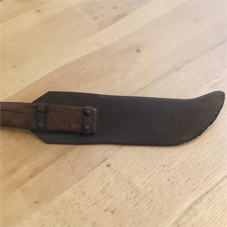 Antique Taiki Vāere Primitive AgriculturalWood/Metal Spade Tool