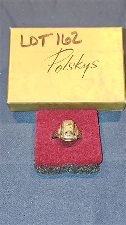 10k 1957 East Class Ring Sz 6 3.2 dwt