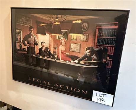 Legal Action by Chris Consani Framed Print