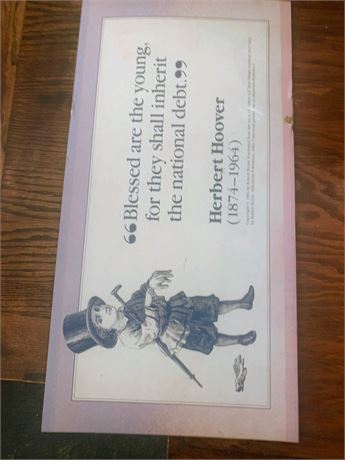 Buster Brown Sign W/Herbert Hoover Quote
