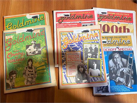 6 Vintage Goldmine Magazines Featuring CCR, Manfred Mann, Sandy Nelson & More