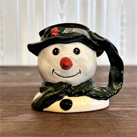 Royal Doulton Snowman Mini Character Jug D6972 2.75" England