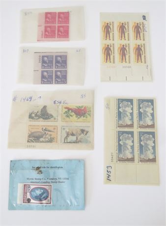 Mixed Stamps: Plate Block Stamps