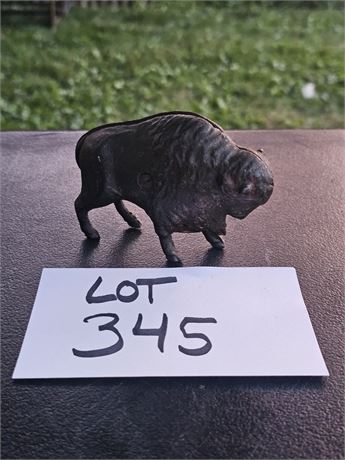 Antique Cast Iron Buffalo Still Bank