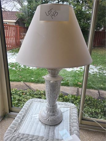 Antique White Ceramic Lamp