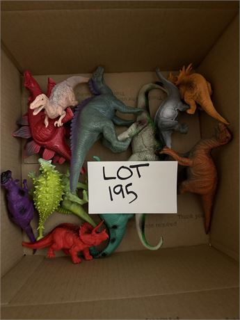 Plastic Toy Dinosaur Mixed Lot