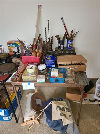 Tool Cleanout:Drill Bits/Porter Cable Nails/Wood Working Tools & More