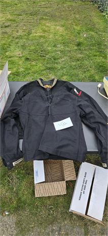 Vintage Navy Crackerjack Liberty Dragon Heavy Wool Jumper Tops