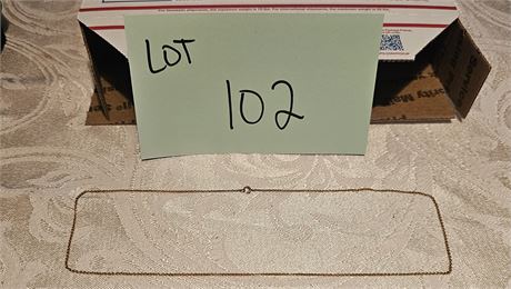 14K Gold 18" Necklace 1.4 DWT