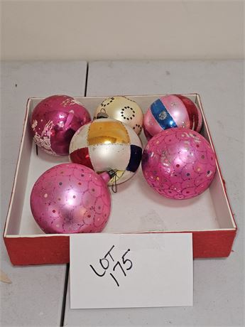 Vintage MCM Large Christmas Ornaments : Shiny Brite & More