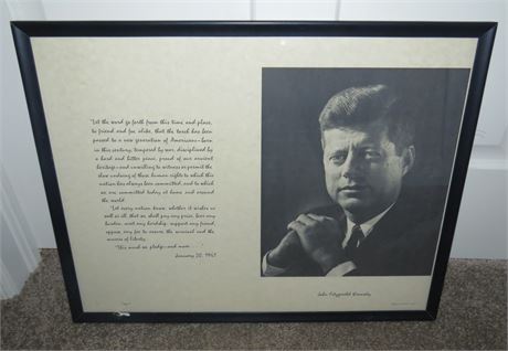 John F. Kennedy Picture, Quote