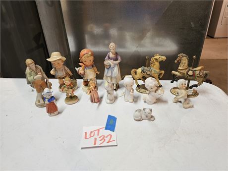 Mixed Figurine Lot: Different Makers & Sizes