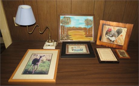 Pictures, Desk Lamp