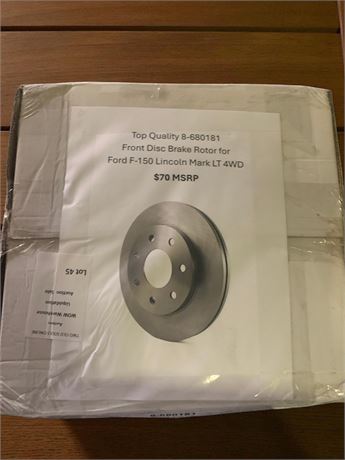 Top Quality 8-680181 Front Disc Brake Rotor  Ford F-150 and Lincoln Mark LT 4WD
