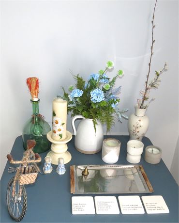 Home Decor: Vases, Candles, etc