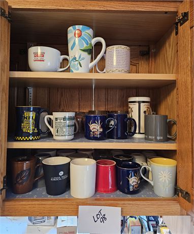 Kitchen Cupboard Cleanout: Mixed Coffee & Mug Lot