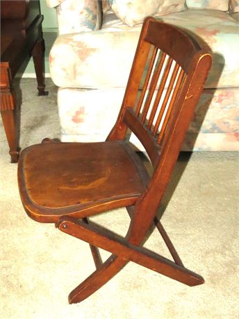 Antique Folding Children's Chair