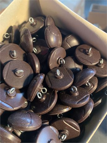 Dark Brown Vintage Shank Buttons, Talon Brand Sew-On Snaps & More