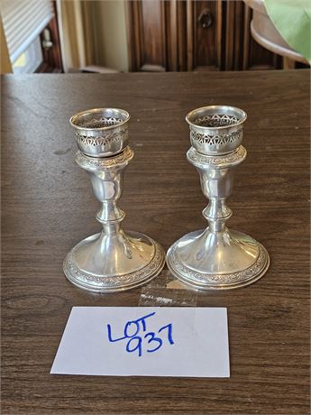 Lord Silver Sterling Weighted Candle Holders
