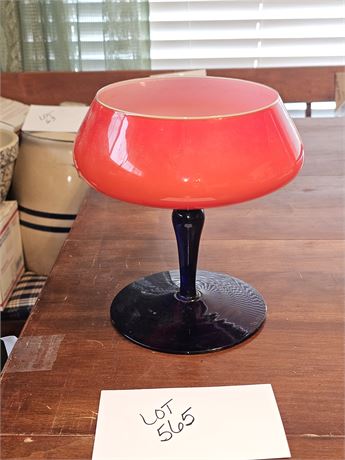 Vintage Tango Glass Pedestal Vase
