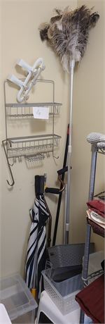 Corner Cleanout: Duster / Umbrellas / Storage & More