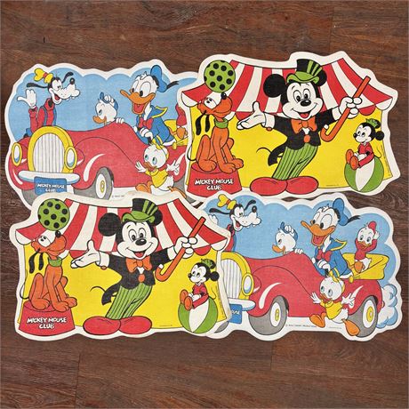 Vintage Disney Placemats - Set of 4