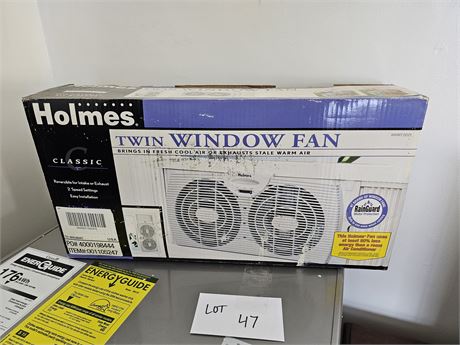 Holmes Twin Window Fan New in Box