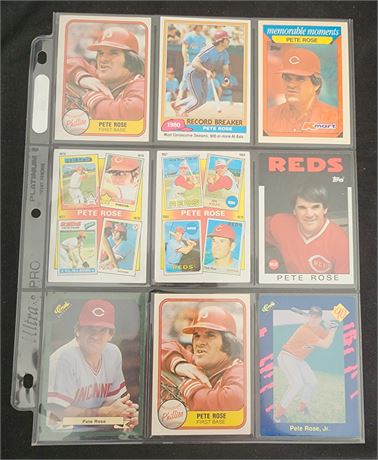 Pete Rose Sleeve of Cards