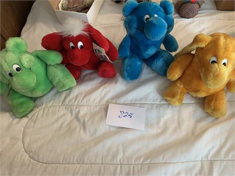 Kodak Kolorkins Plush Collectible Toys Set of 4 Flash Click Zoom and Snap