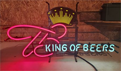 Budweiser King of Beers Neon Sign