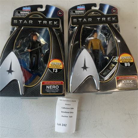 Playmates Toys Star Trek Galaxy Collection Nero and Captain Kirk Figures