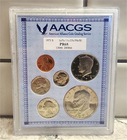 AACGS Graded 1973s Coin