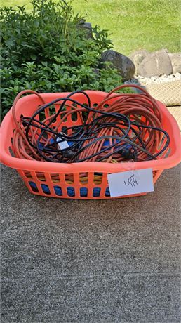 Mixed Size Heavy Duty Electric Cord Lot