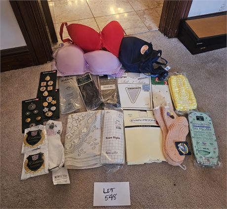 Mixed Shoe Buttons, Pantyhose & More