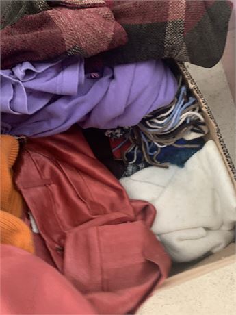 Box of Misc Scarves, Accessories & More