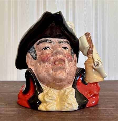 Royal Doulton Town Crier Large Character Jug D6895 6.5" England