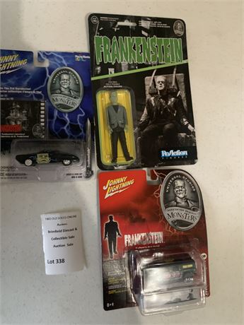 Funko ReAction Frankenstein & Johnny Lightning Die-Cast Cars Universal Monsters