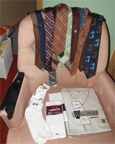 Men's PJ's, Neckties, Handkerchiefs, Socks