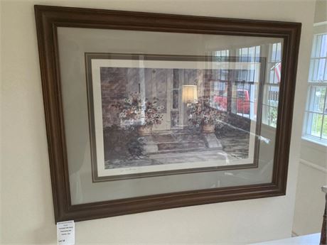 Jan Hartman Signed Lithograph Artwork 168/350 Framed/Matted Under Glass