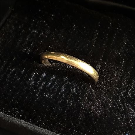 14K Yellow Gold Classic Wedding Band Ring - Size 7 - 2.43g