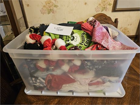 Large Tote of Mixed Dog Clothes