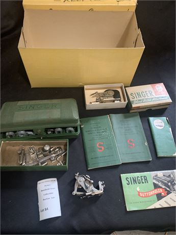 Singer Portable Sewing Machine Parts Manuals Accessories Lot