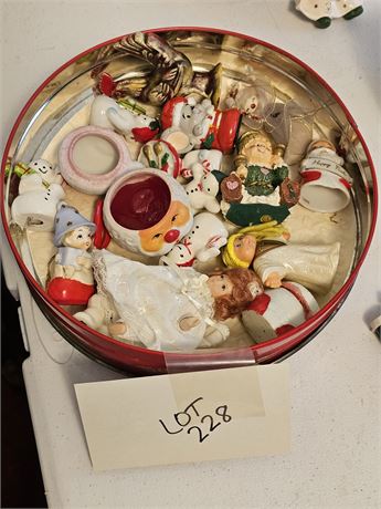 Mixed Vintage Christmas Figurines - Different Sizes & Makers