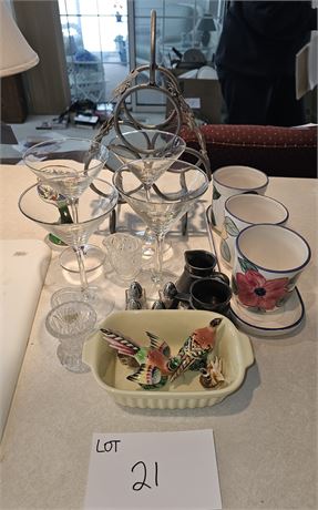 Martini Glasses, Flower Pots, S&P Sets & More