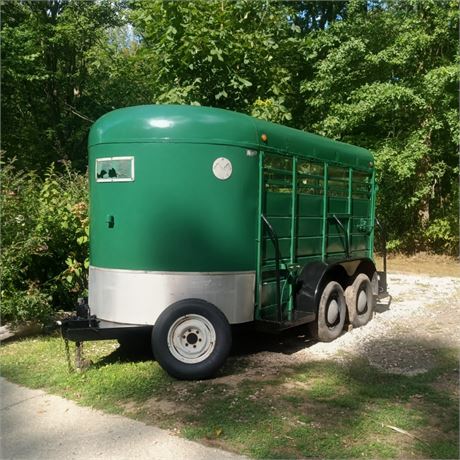 Green Stock/Horse Trailer By W-W Trailer Manufacturer (Oklahoma)